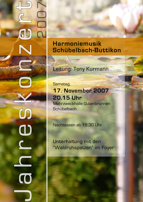 Jahreskonzert 2007 Jahreskonzert 2007 Plakat
