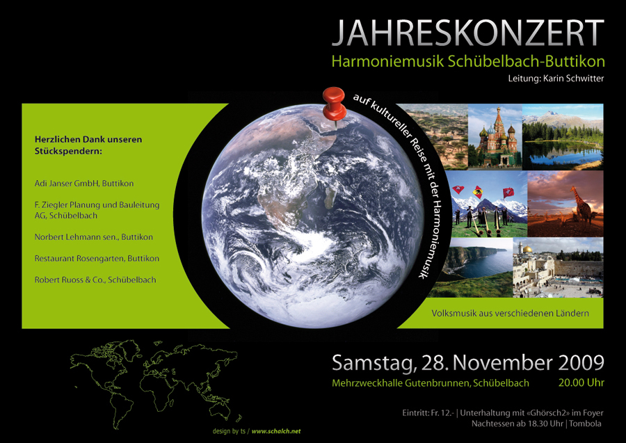 Programm Jahreskonzert 2009 Umschlag